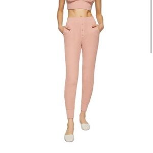 Jonathan Simkhai Standard Savannah Waffle Joggers Chai NWT